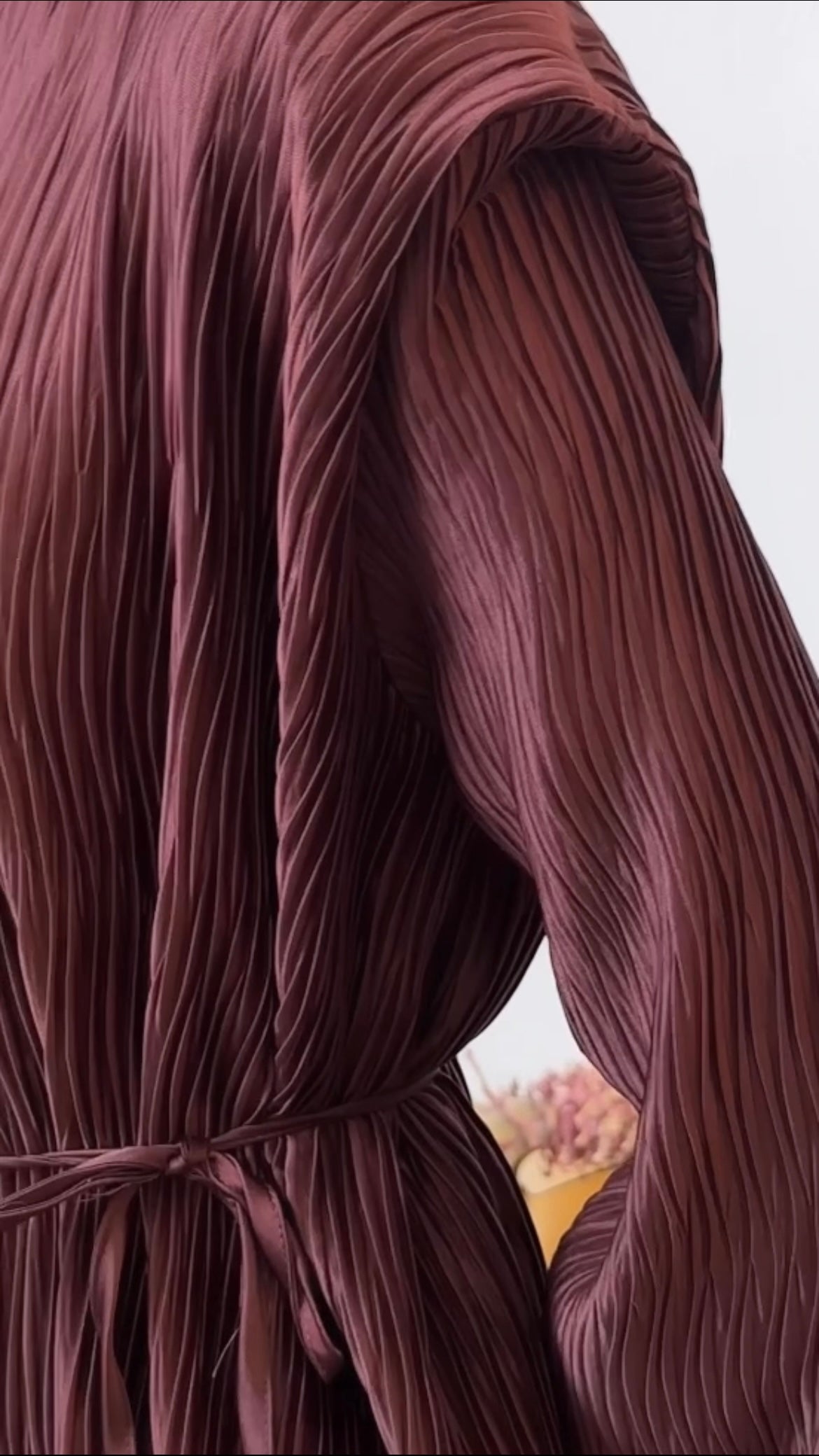 Elevate your wardrobe with our Maxi Dress in reddish brown
