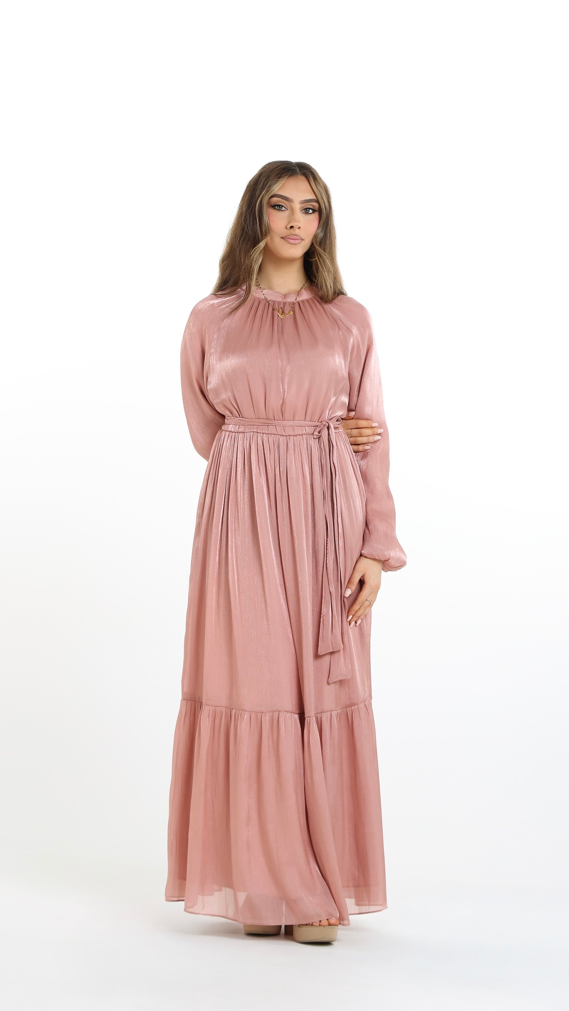 musk pink dress Kinsley Musk Pink Gown  Vogue Lease