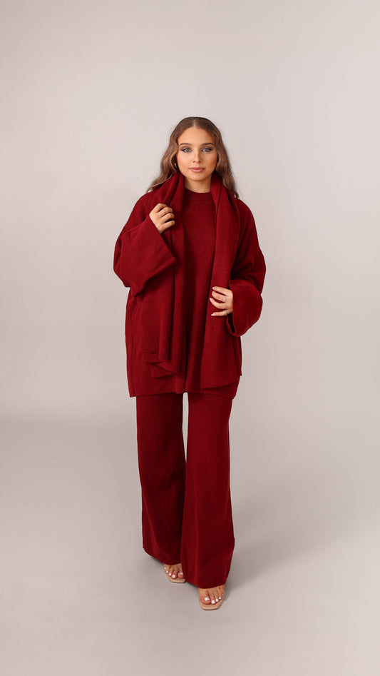 Mulberry Knit Trio – 3-Piece Set