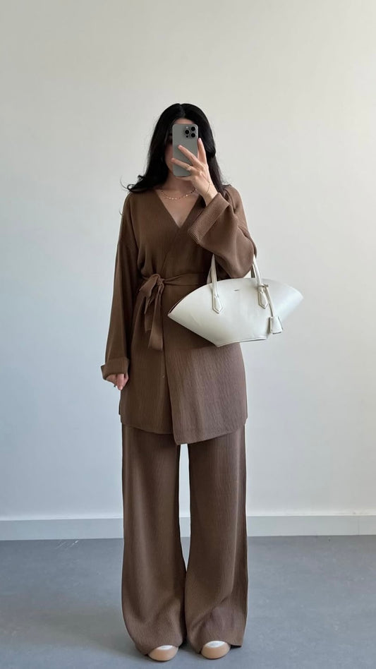 Aria set - Soft Brown Relaxed Fit